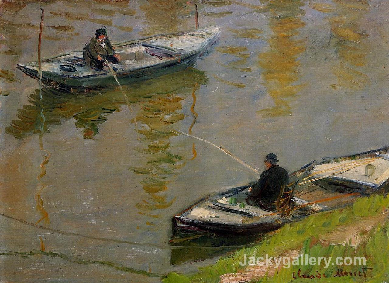 Two Anglers by Claude Monet paintings reproduction